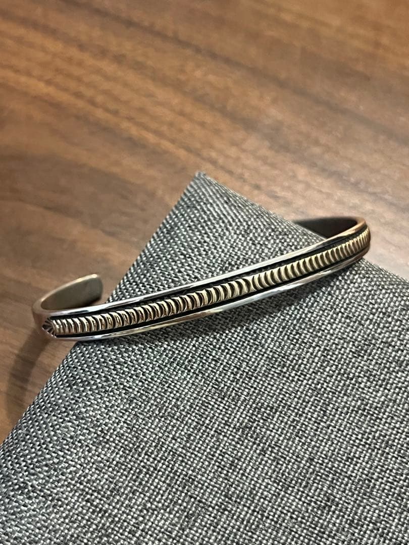 希少 Lサイズ ブルースモーガン 14k バングル 手首周り18〜18.5cm