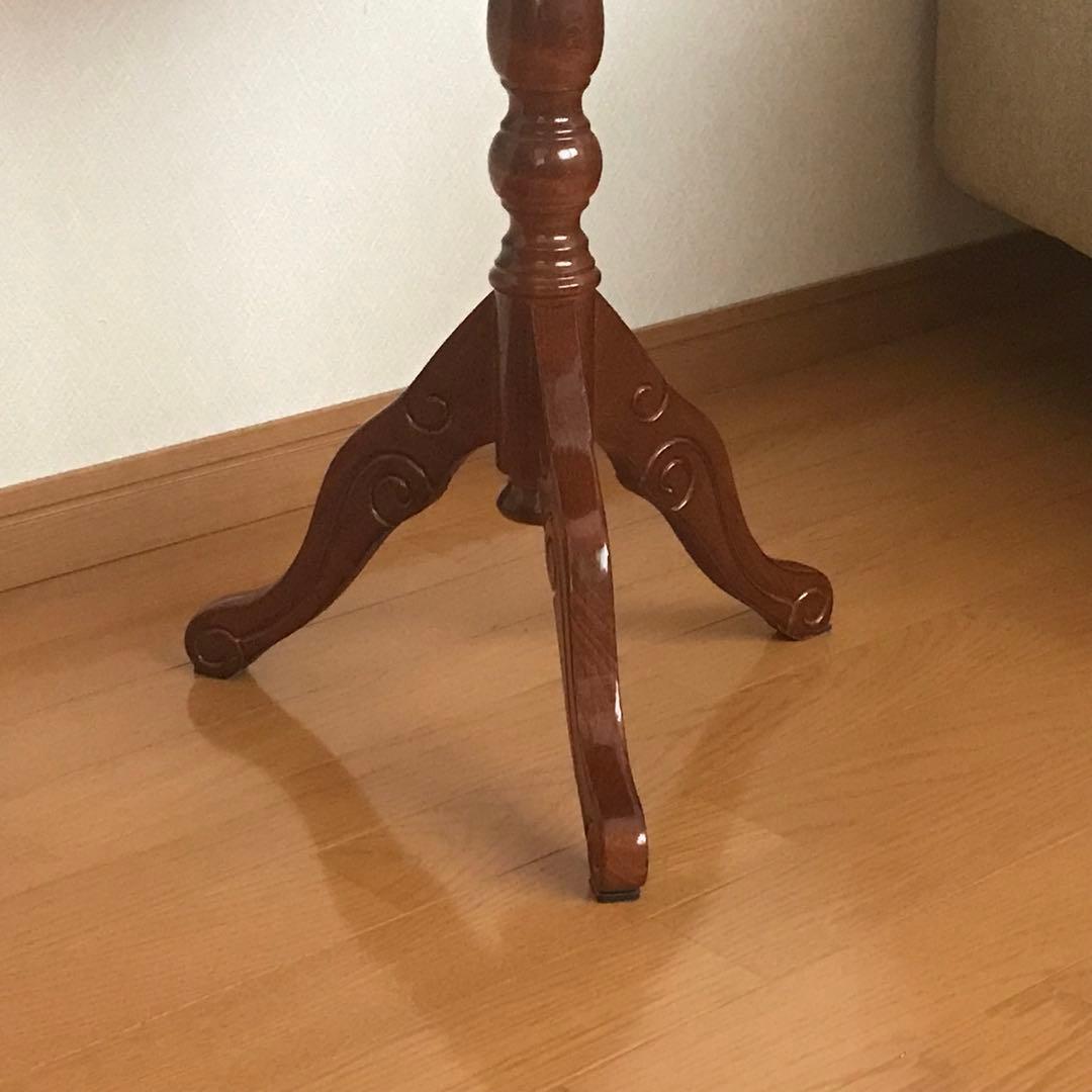 アンティーク　コーヒーテーブル　サイドテーブル　木製象嵌　イタリア製