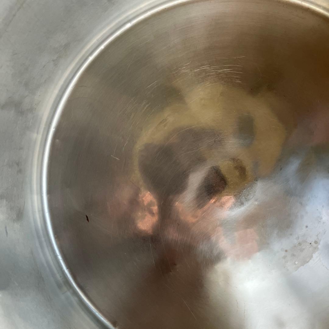 校長　ステンレスタンク ふた付き 日本製 本体持ち手付2点