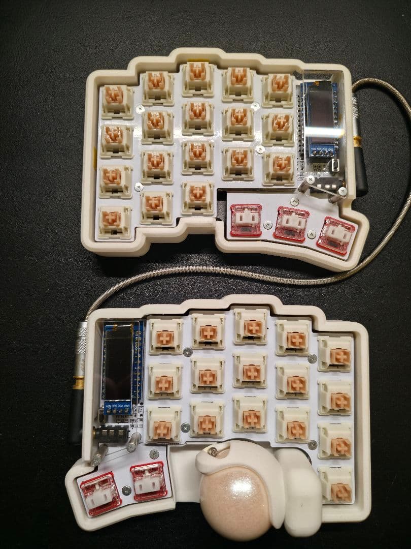 Keyball39 白基盤 完成品