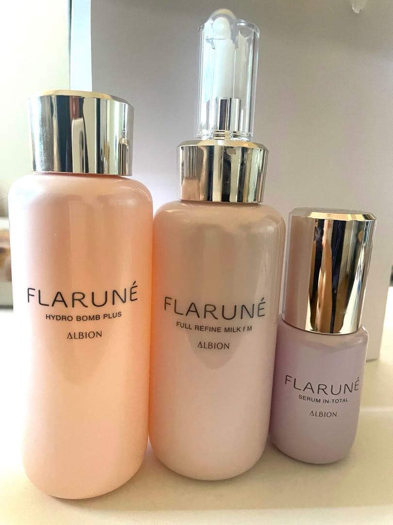 アルビオン フラルネ3点セットフルリファイン乳液化粧水美容液