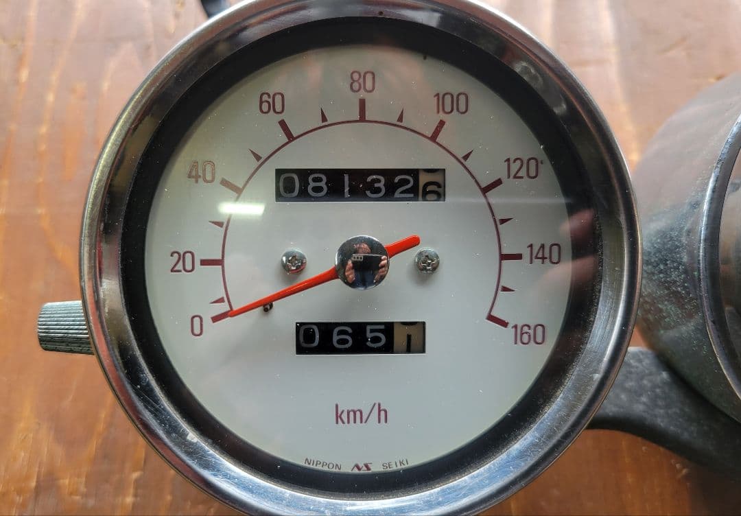 YAMAHA SR400 純正 スピードメーター タコメーター