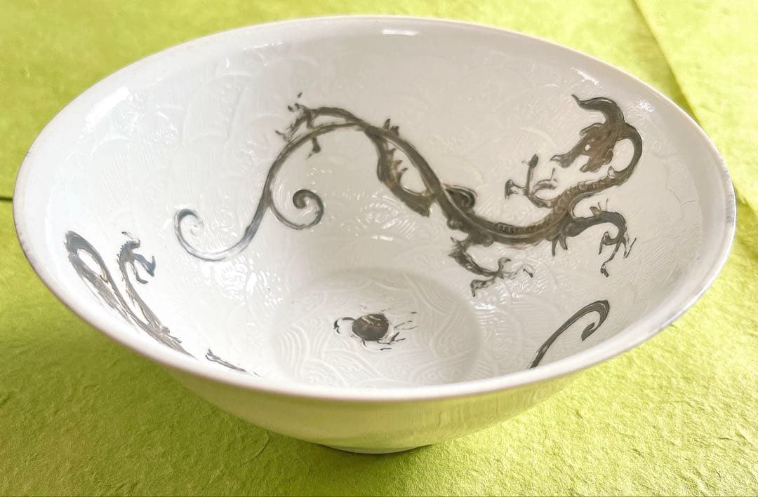 有田焼『深川製磁アンティーク』龍飯碗（大正末期〜昭和初期）✨超希少骨董品✨