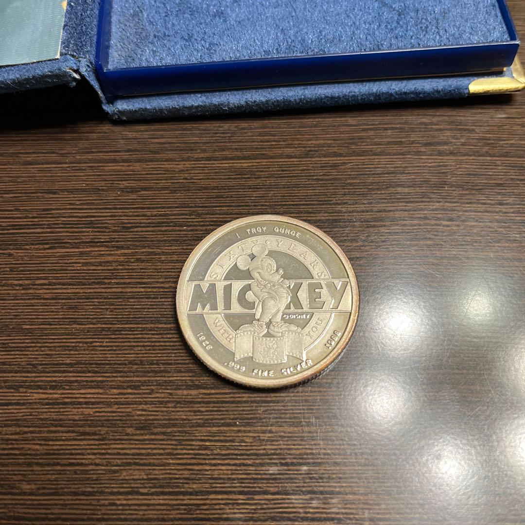 ミッキーマウス60周年記念銀貨1988年製 超レア希少品！　限定30000