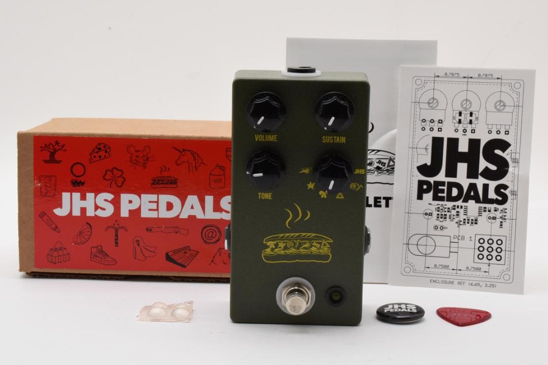 新品 未使用 JHS Pedals Muffuletta Army Green