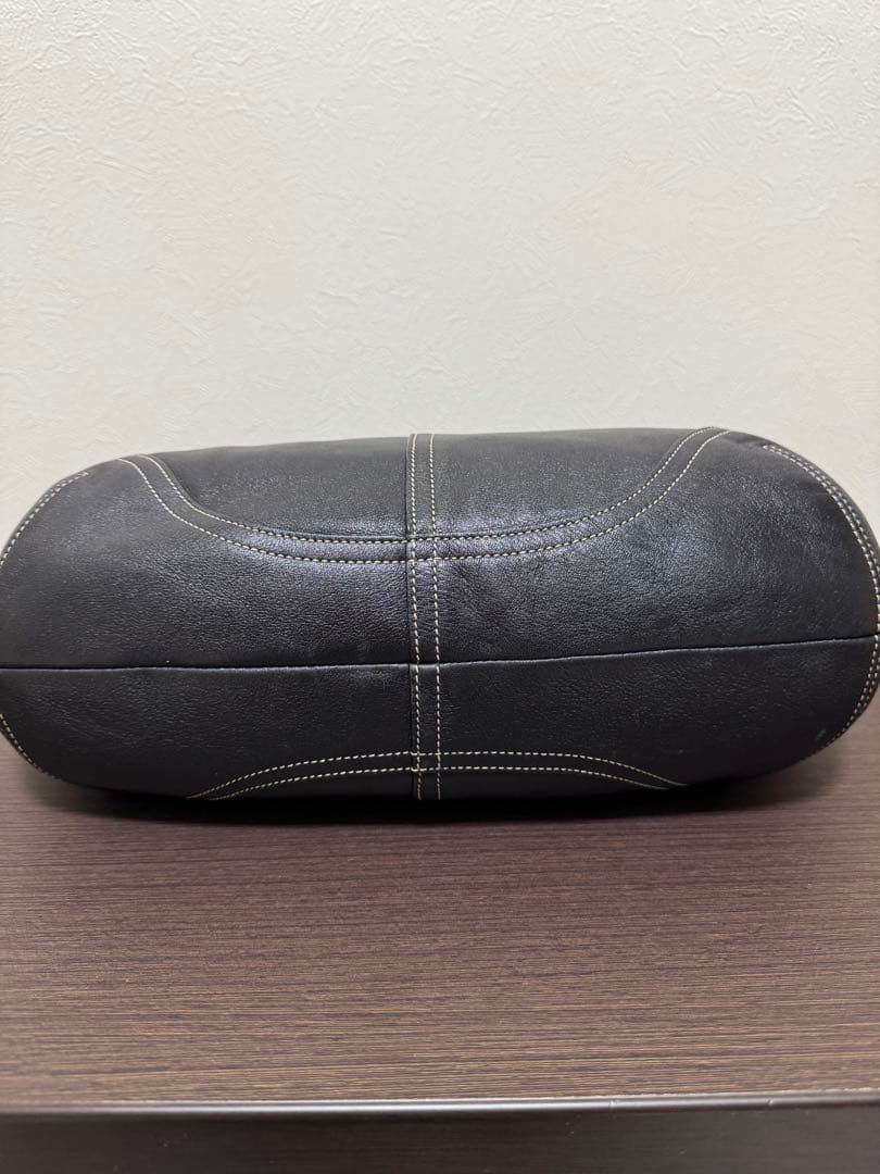 C*o様 COACHブラックレザーショルダーバッグ