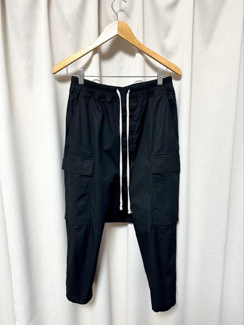 パンツ Rick Owens drawstring cropped cargo TE