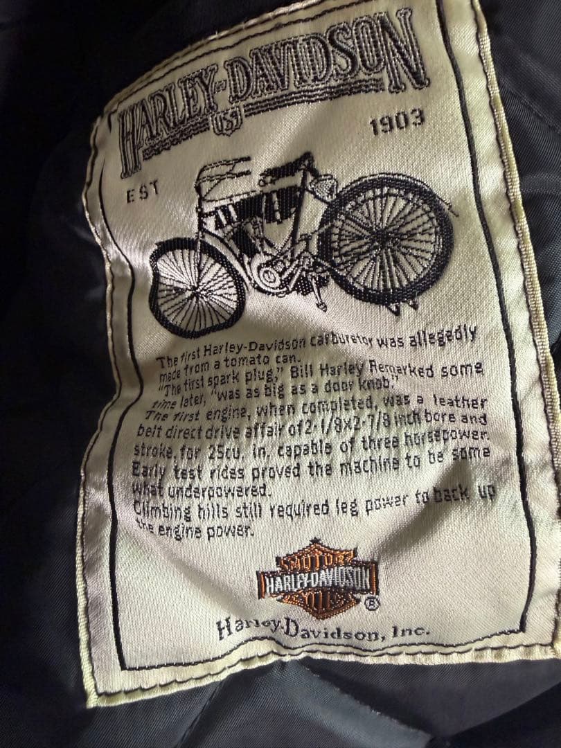 Vintage ハーレーダビッドソン　シングルライダースジャケット　サイズ38