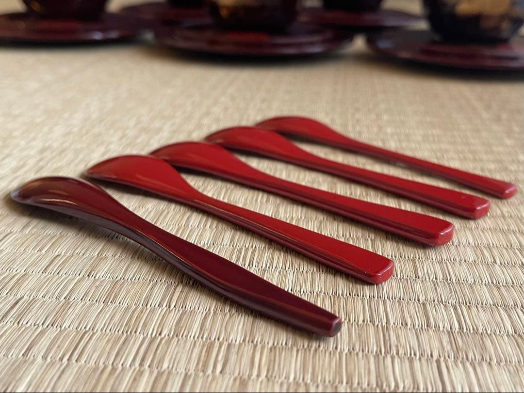 輪島塗 カップ ソーサー スプーン 5セット