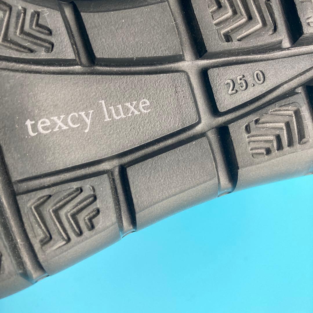 【未使用】アシックスtexcy luxeビジネスシューズasics 25cm黒