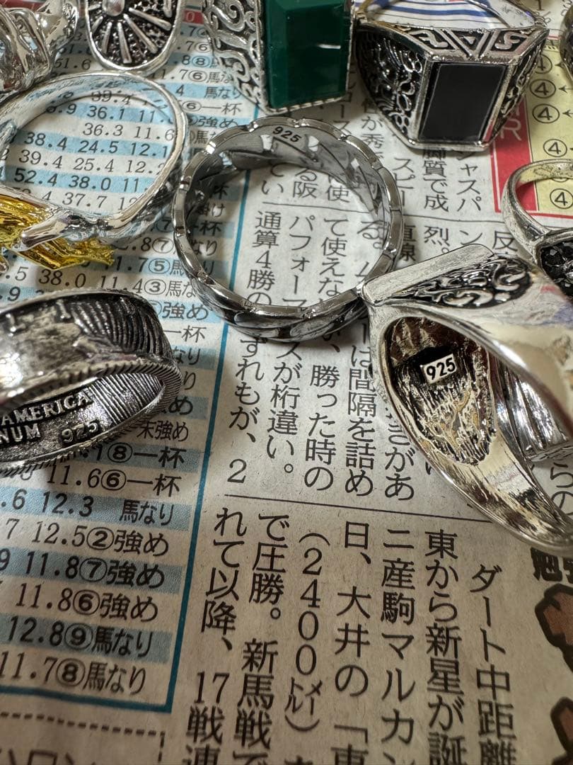 (複数のデザインのリングセット)