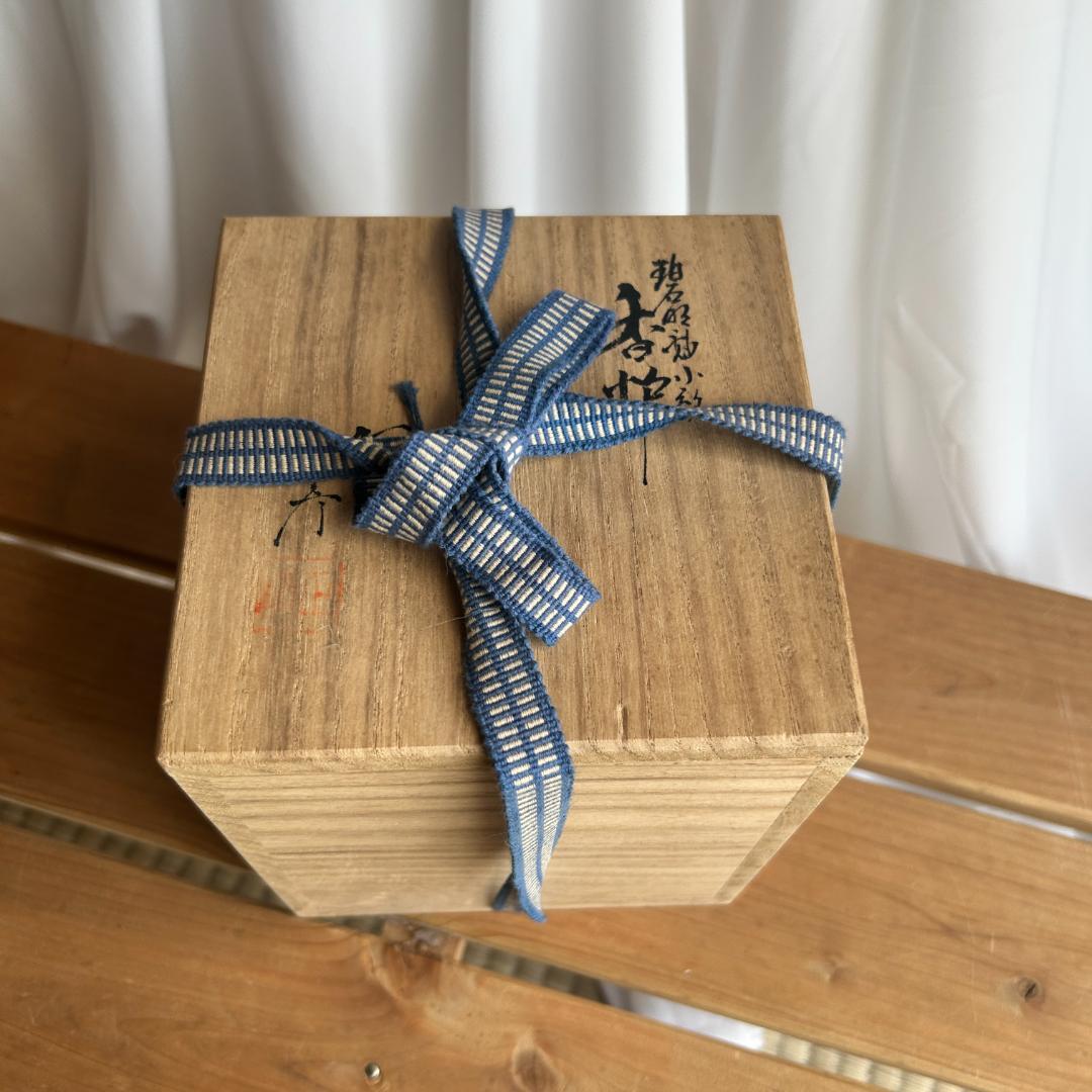 【箱入り】人間国宝 三代 総田八十吉 （正彦）獅子 香炉 箱いり レア