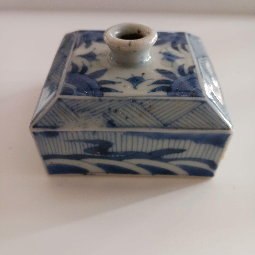 古伊万里　染付け　油壺