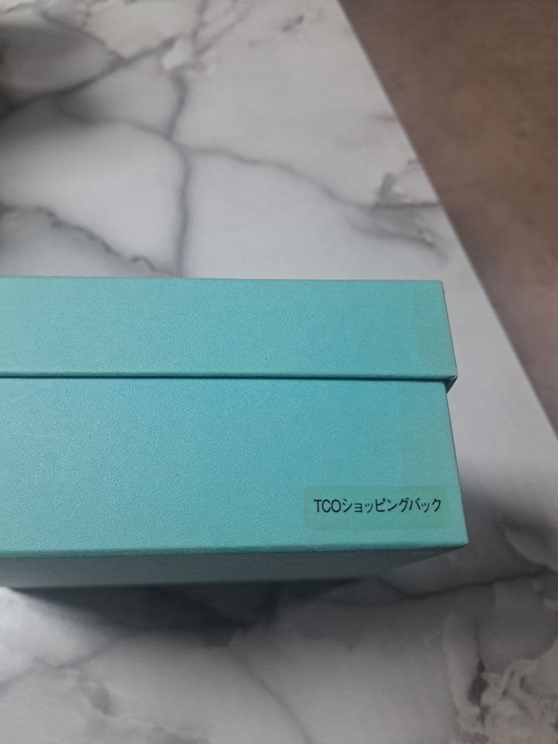 ティファニー　ショッピングバッグ　オブジェ　インテリア　置物　陶器　花瓶　箱有り