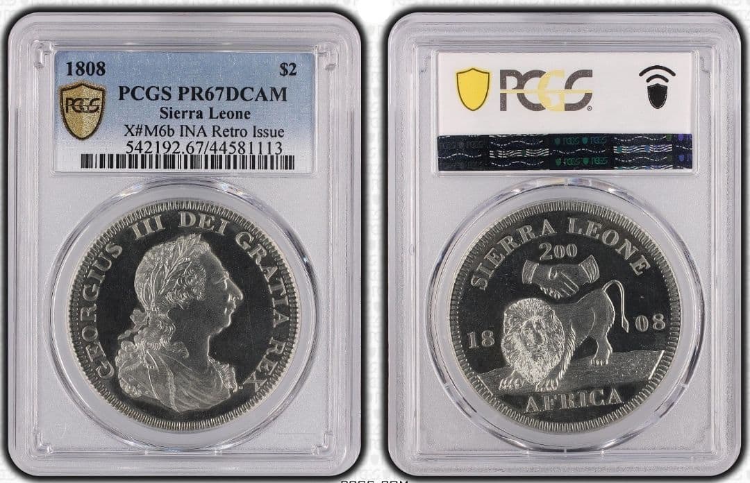 1808年 ジョージ3世 ライオン プルーフ  PCGS PR67DCAM