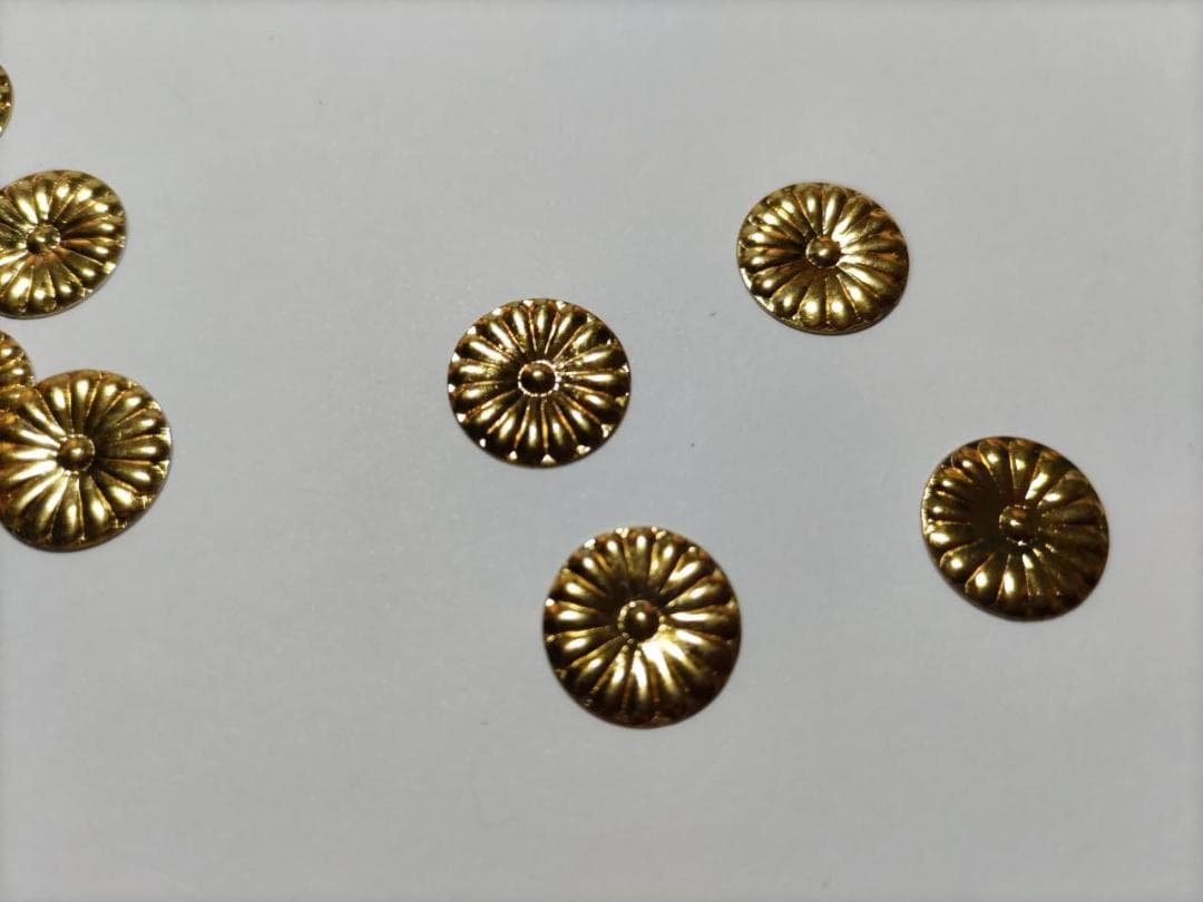 特別価格！【菊紋金具】4分ｘ220枚 （12ｍｍ）神殿、神輿、真鍮金具です。