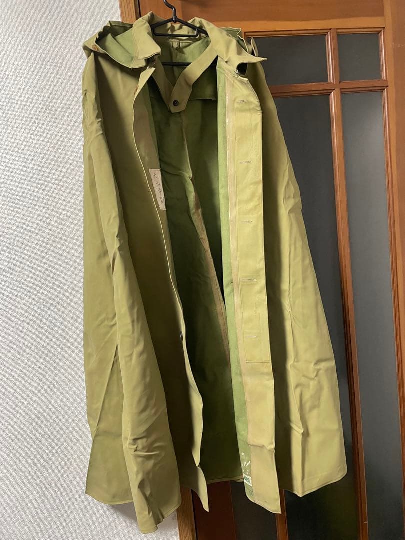日本軍 将校用マント特注護謨仕立品 青年将校 貴重 状態良好 軍服 陸軍 海軍