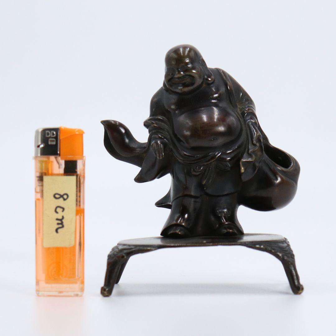 中国 唐銅 布袋像 置物　V90　SS1