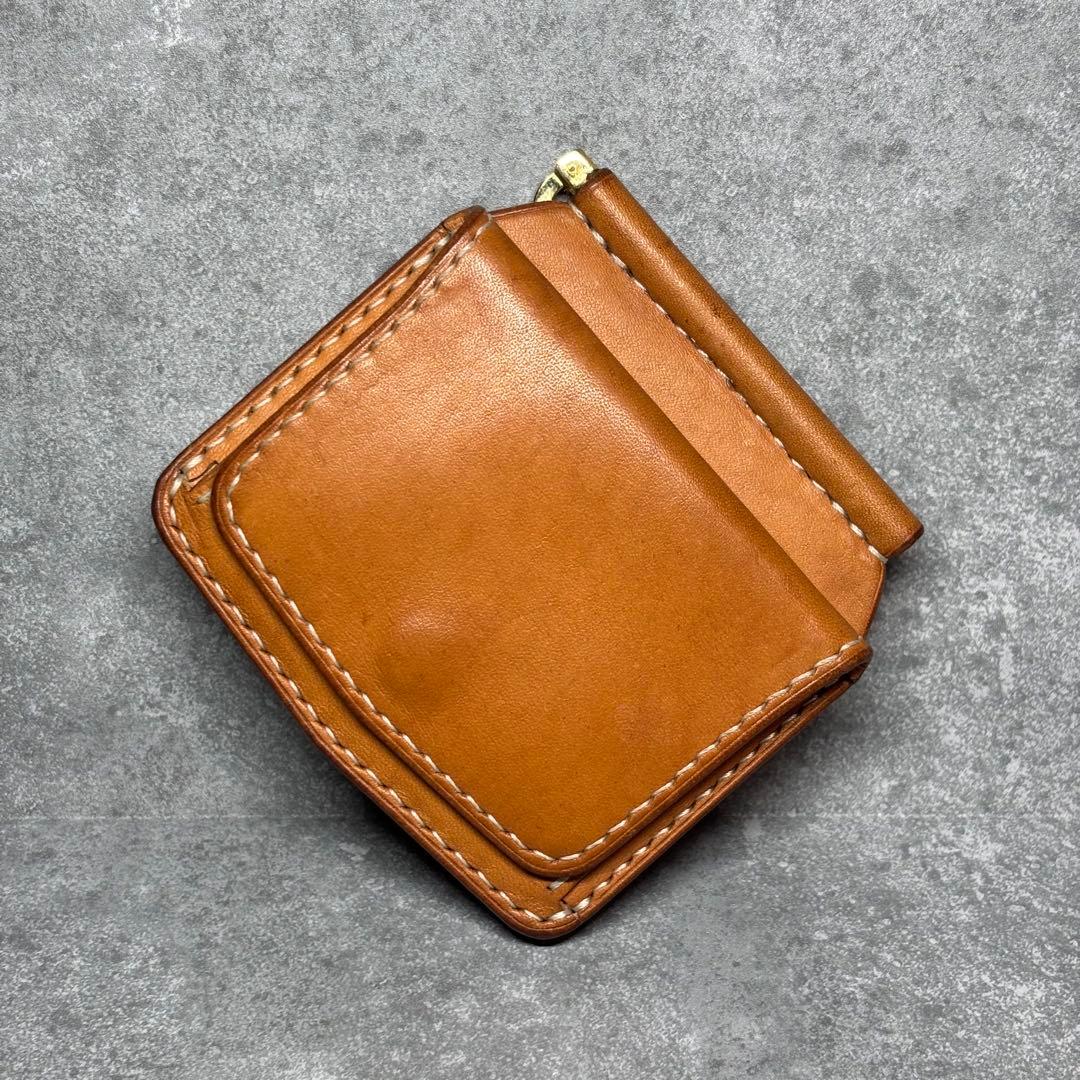 ハンドメイド エルバマット マネークリップ