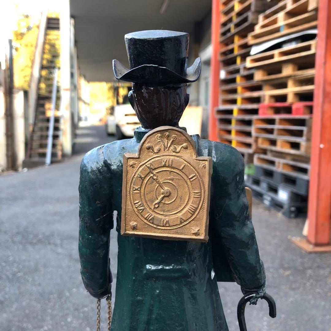 アンティーク ドイツ製　人形型手巻き時計 高さ約30cm ※ジャンク