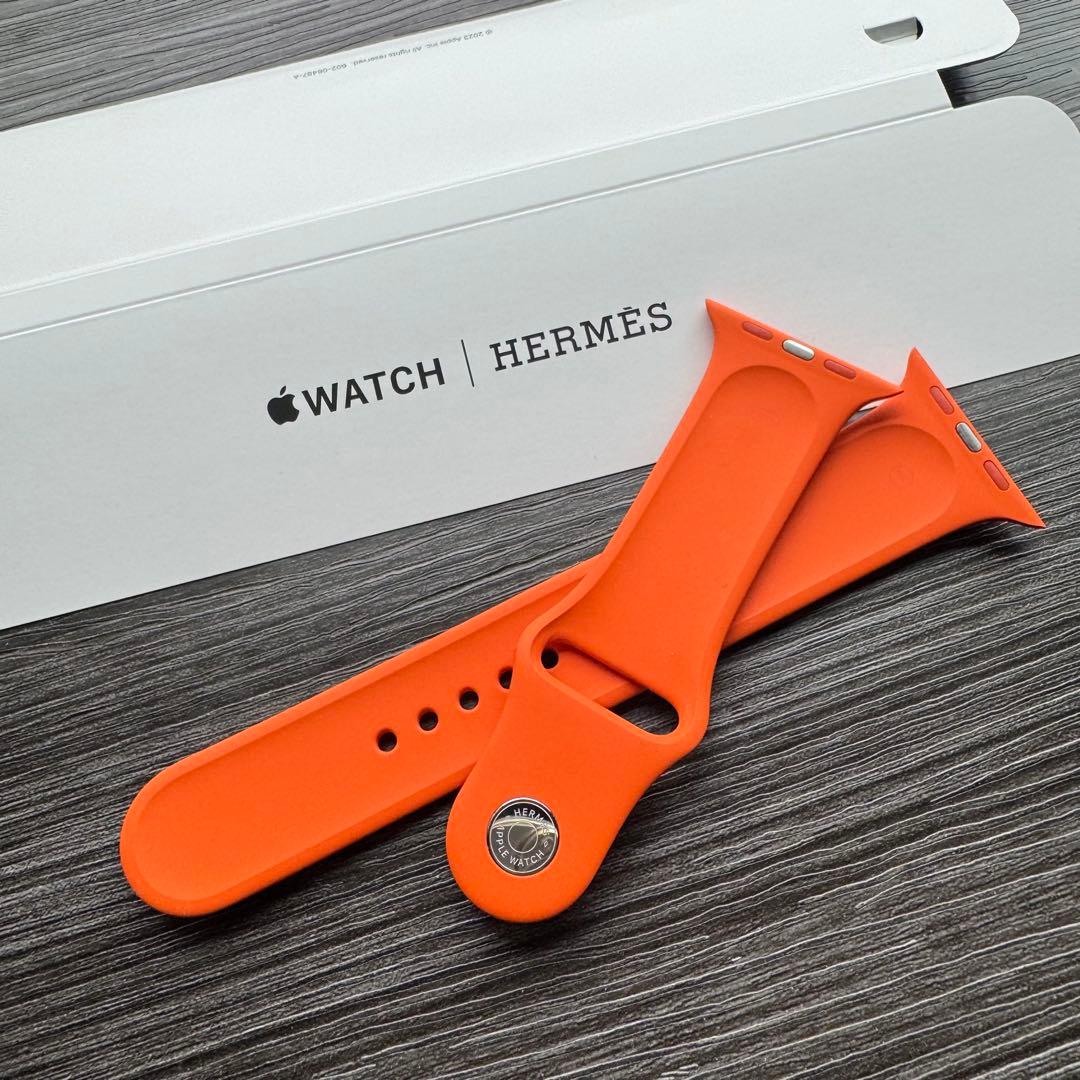 2630 ほぼ未使用　Apple Watch エルメス　オレンジ　スポーツ