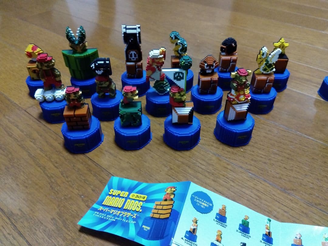 ペプシ　マリオ　ボトルキャップ　全30種　ミニブック付