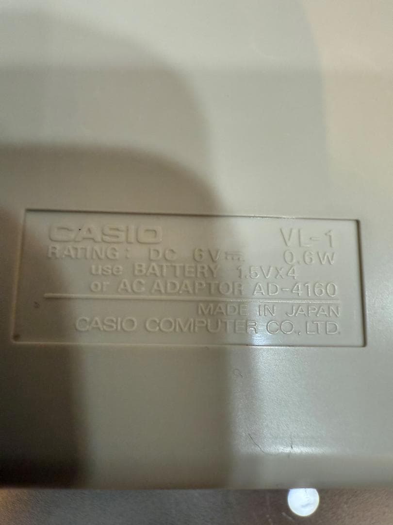 CASIO VL-TONE VL-1 ミニキーボード 中古品