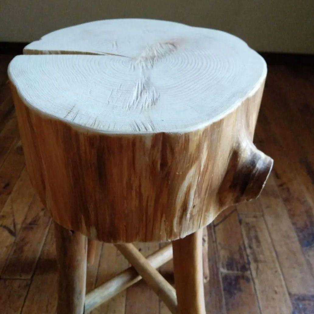 丸太のスツール-3