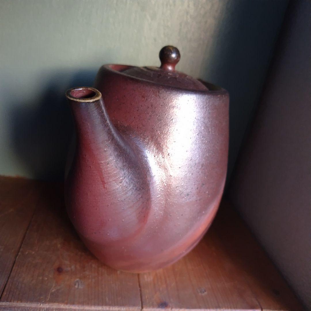 備前焼　急須　後楽窯　堀川南山　ティーポット　茶道具　茶器　岡山伝統工芸品　珈琲