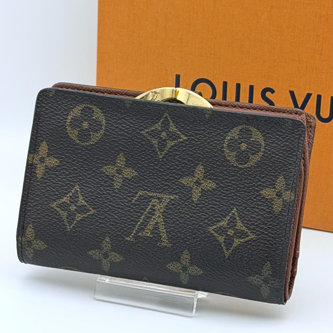 にゃおみん　モノグラム ポルトモネ ヴィエノワ 二つ折り財布 がま口