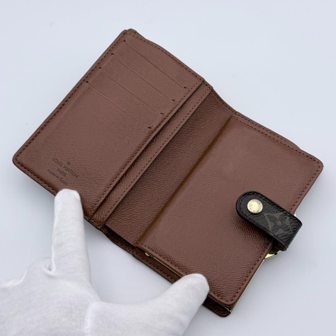 にゃおみん　モノグラム ポルトモネ ヴィエノワ 二つ折り財布 がま口