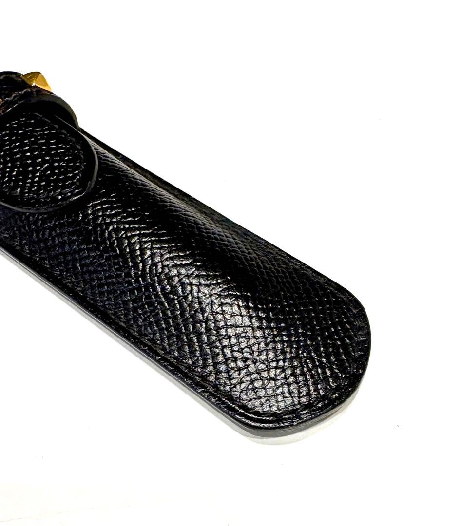 エルメス☆ペンケース　スタッズ　メドール クシュベル アクセサリーポーチ　黒