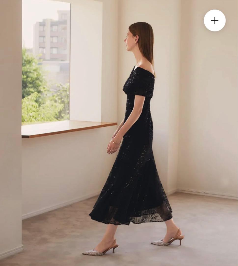 LEJA2WAYレース花柄オフショルダーマーメイドワンピースドレス結婚式同窓会