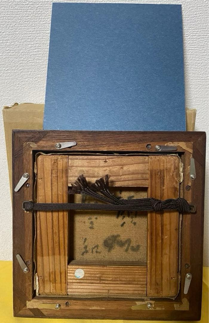 巨匠 脇田 和『顔』油彩 原画 約0号大 鬼貴重 真作保証 1点もの 合箱あり