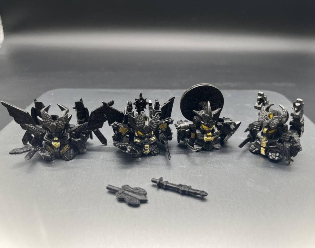 バンダイ ガン消し SD戦国伝 四大将軍セット ガンメタリックバージョン