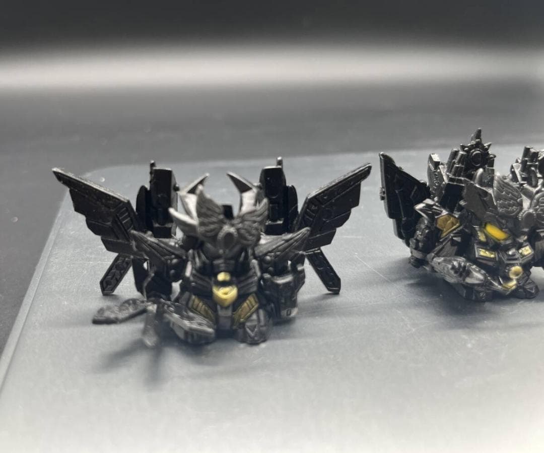 バンダイ ガン消し SD戦国伝 四大将軍セット ガンメタリックバージョン