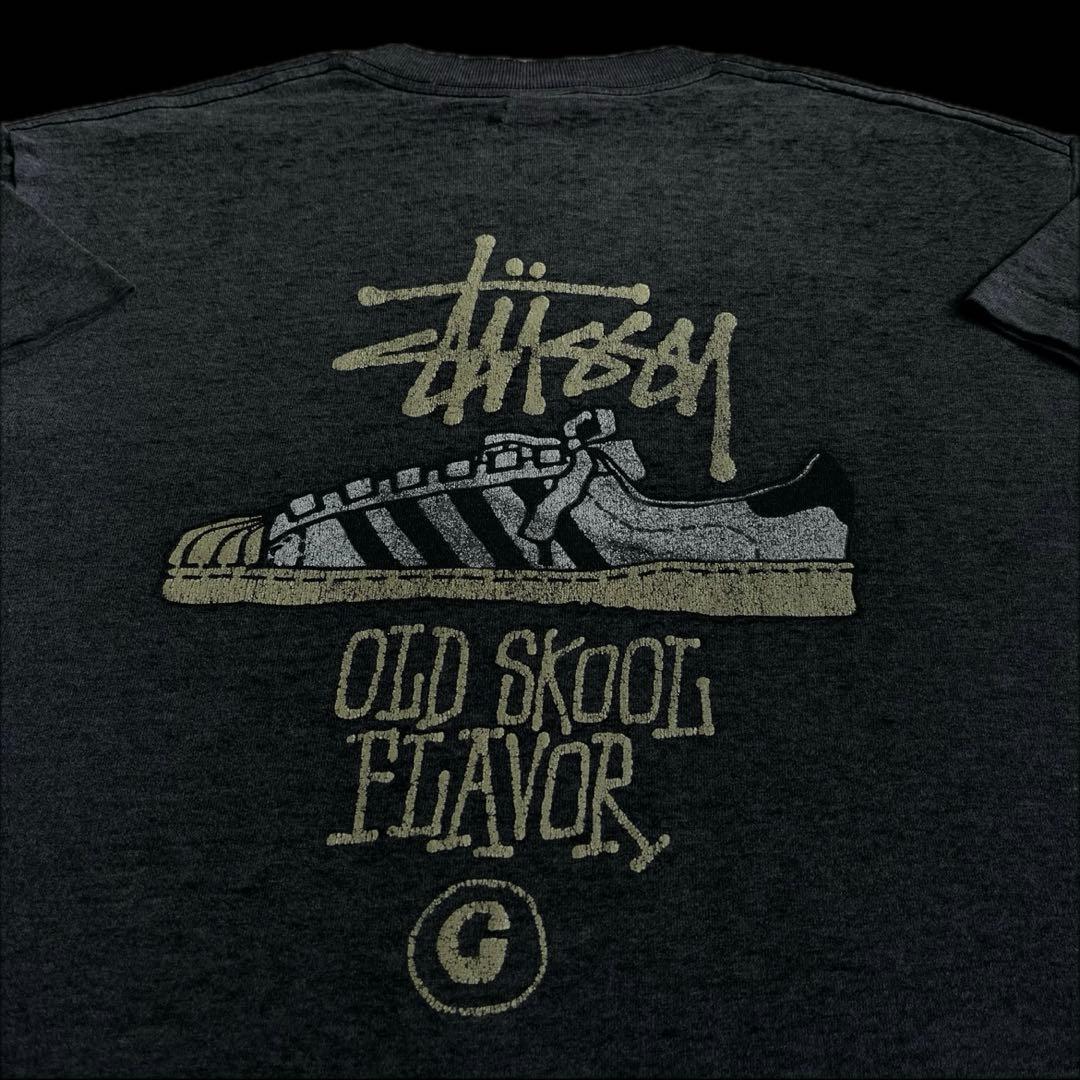 “OLD SKOOL FLAVOR”old stussy 80s 黒タグ tee