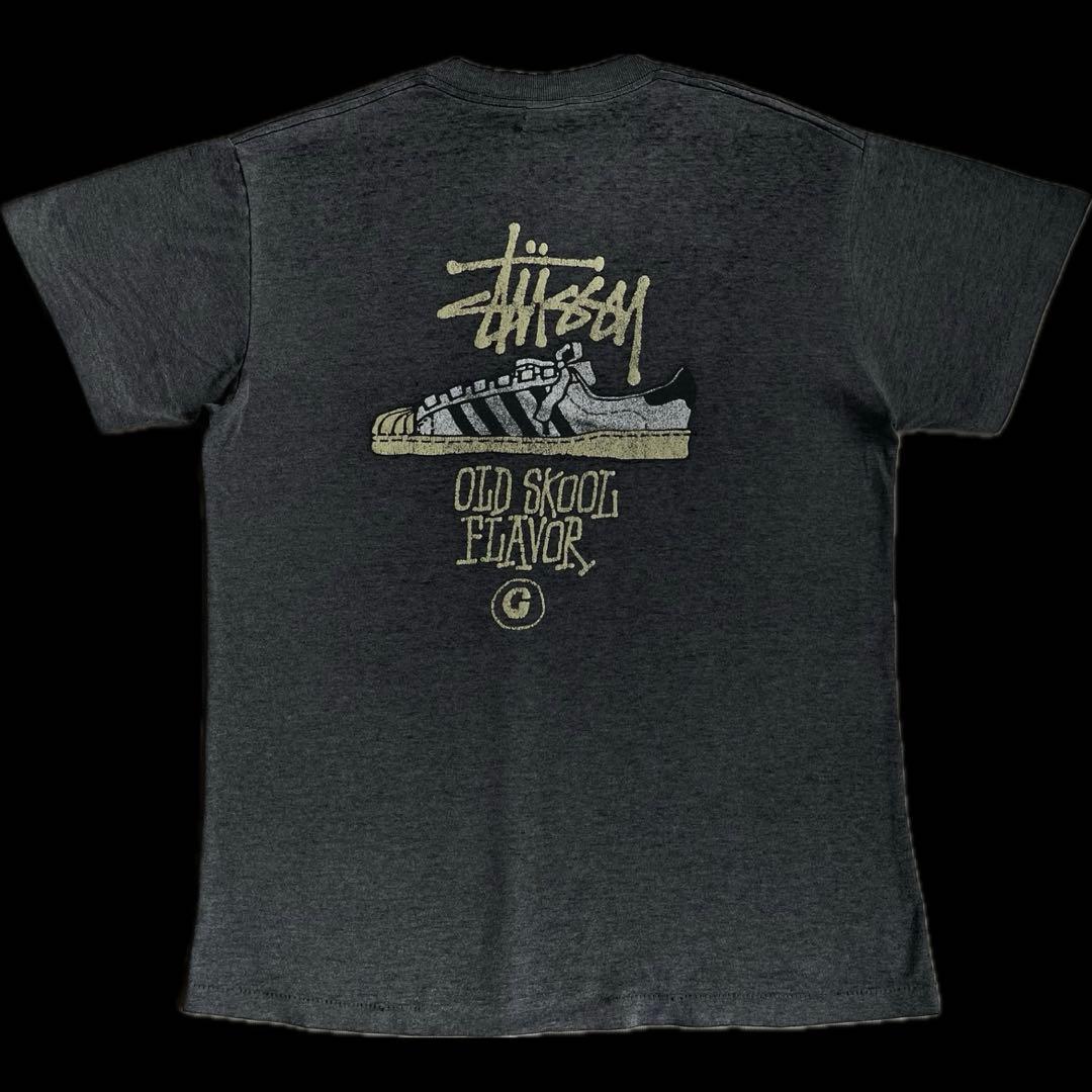 “OLD SKOOL FLAVOR”old stussy 80s 黒タグ tee