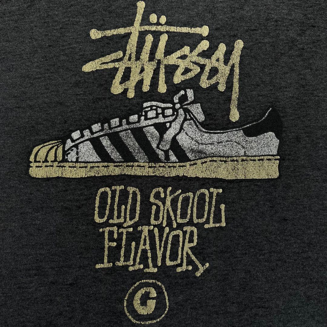 “OLD SKOOL FLAVOR”old stussy 80s 黒タグ tee