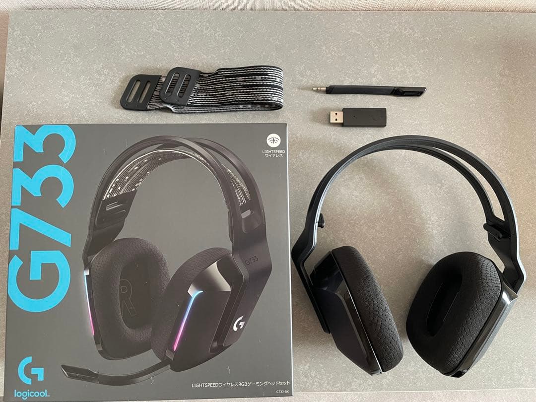 【美品】logicool G733 LIGHTSPEED ゲーミングヘッドセット