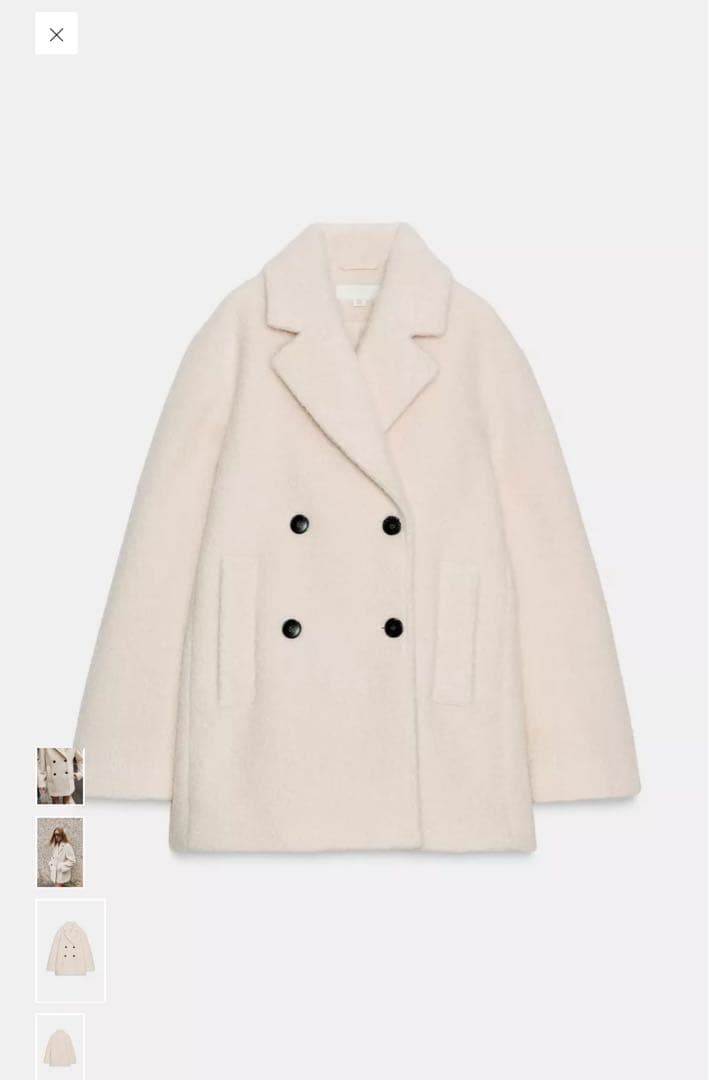 ZARA ブレークダブルブレストミディ丈コート