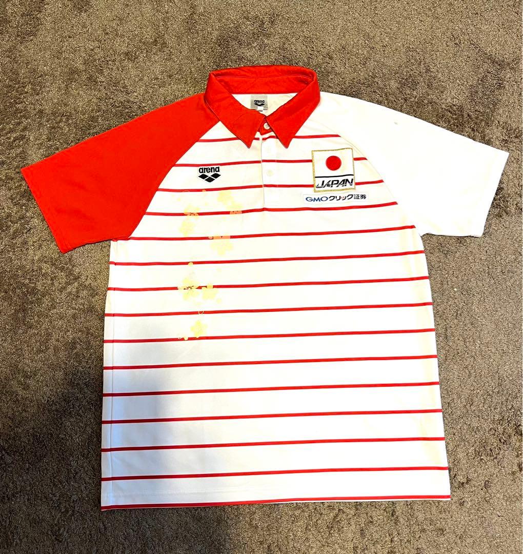 魚虎【トビウオジャパン支給ポロシャツ】XOパンパシ水泳競泳日本代表