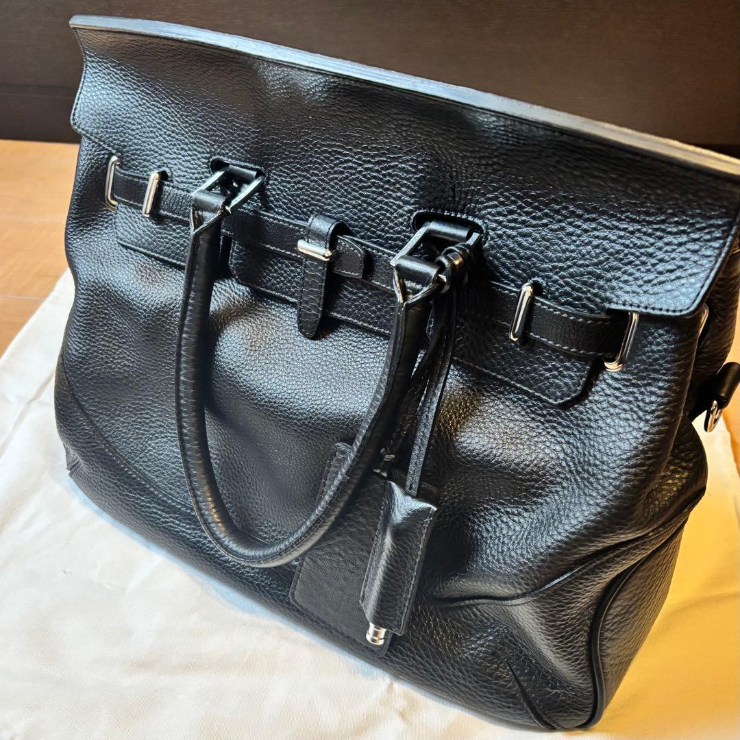 PELLE MORBIDAブラックビジネスバッグ　MB026A