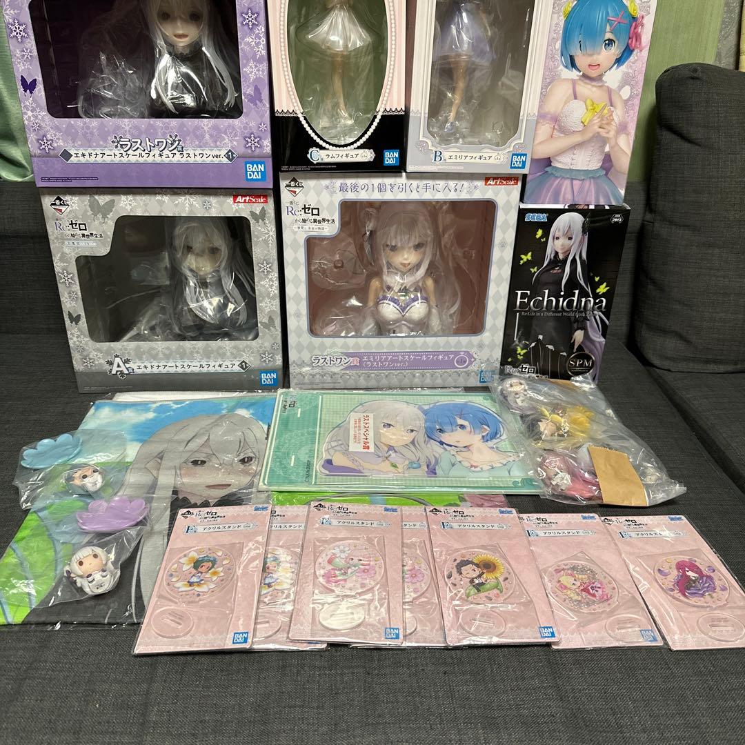 リゼロ　一番くじ　フィギュア　アートスケール　まとめ売り