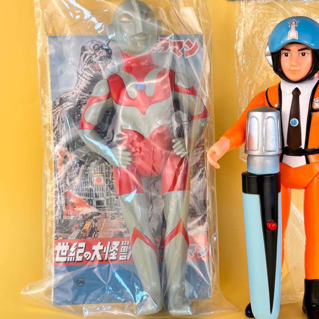 マルサン ウルトラマン 450・M1号 ハヤタ隊員 ベータカプセル レア ソフビ