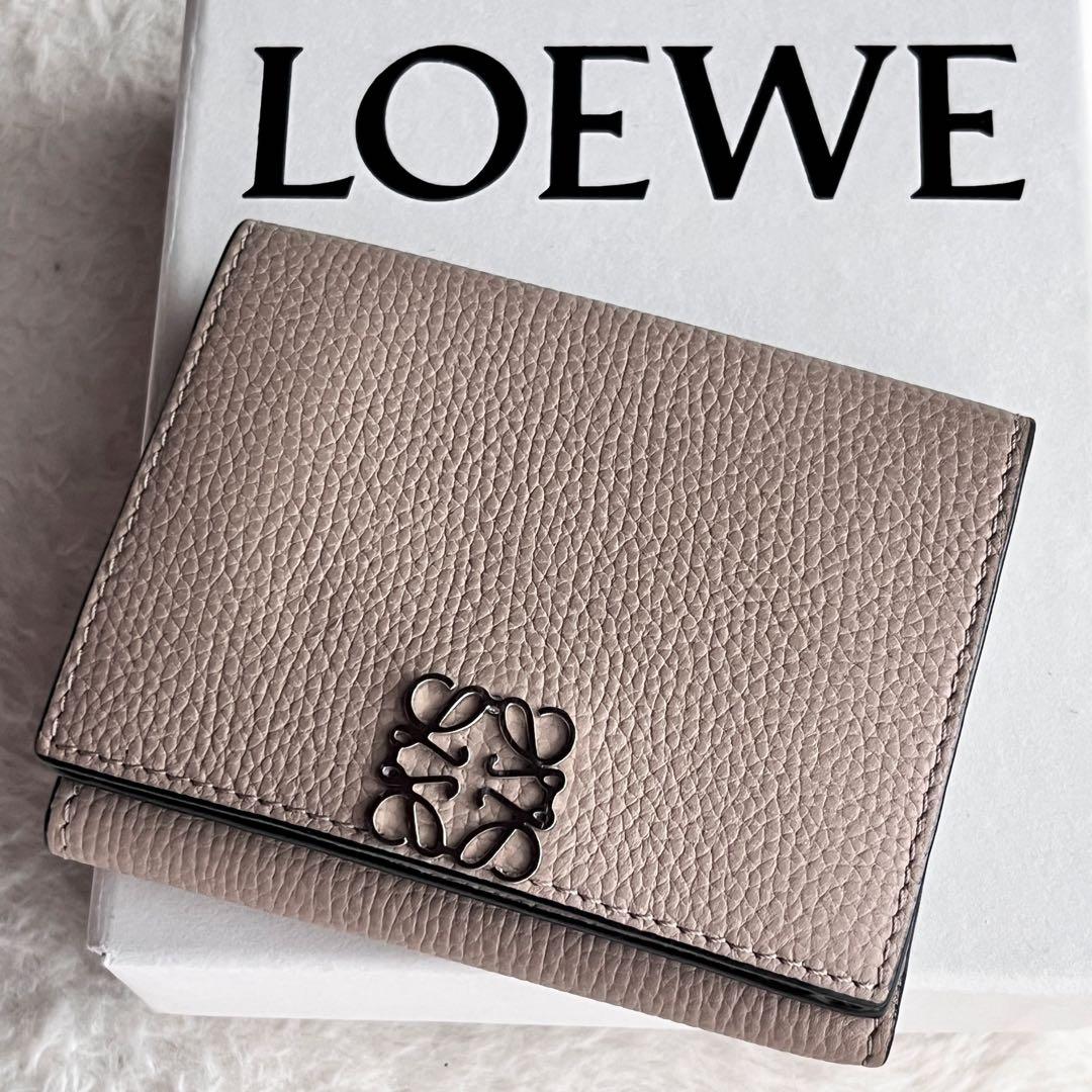 LOEWE アナグラム トライフォールドウォレット 三つ折り 財布 コンパクト