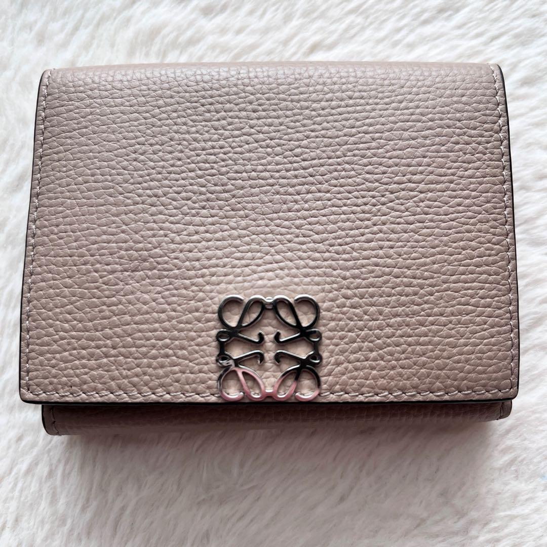 LOEWE アナグラム トライフォールドウォレット 三つ折り 財布 コンパクト