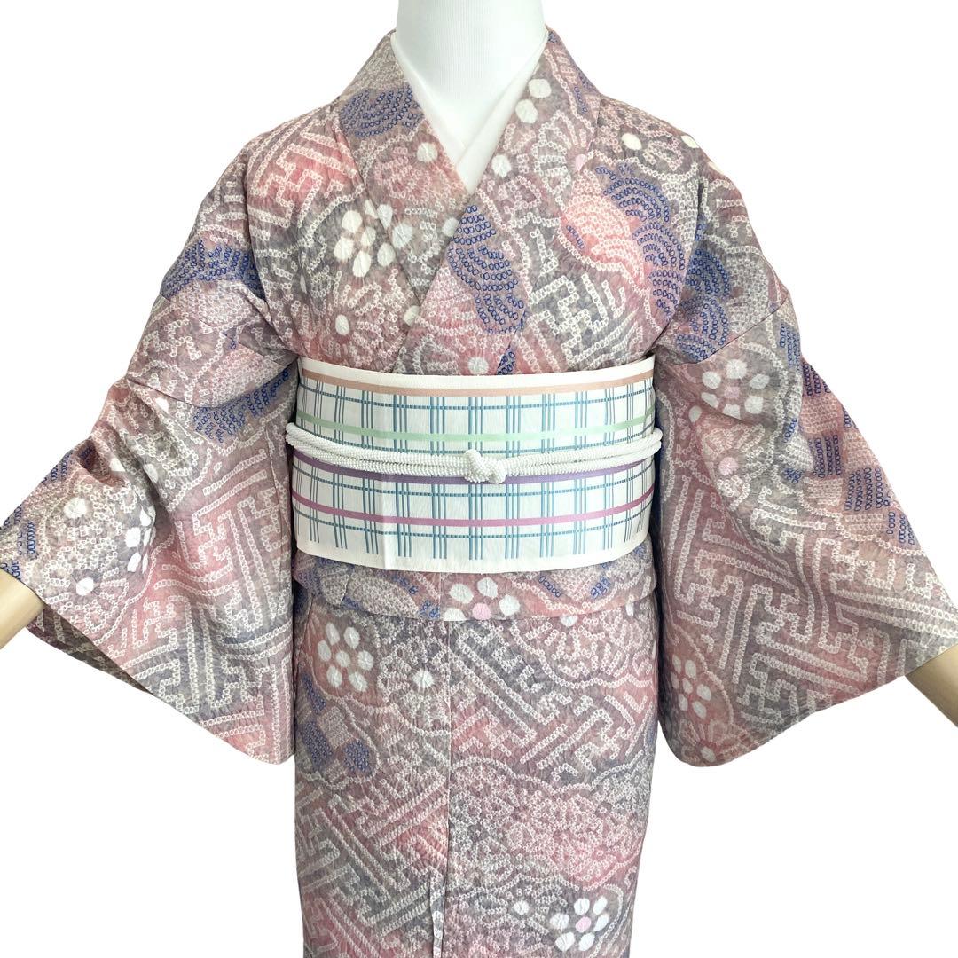 ★ ちぃです★ 古典文様　有松絞り　絞り染め　絞り浴衣　総絞り　NO3