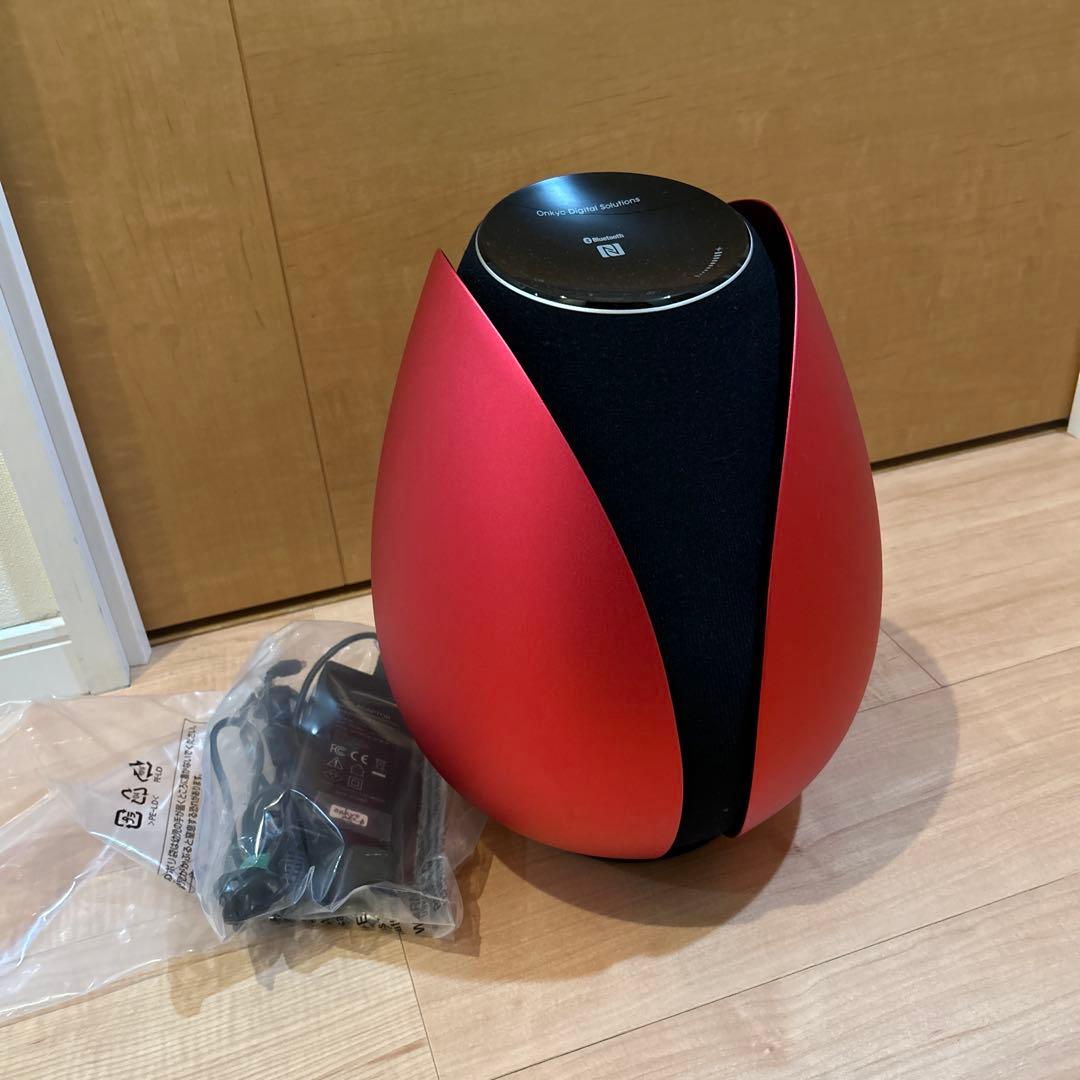 レッド卵型Bluetoothスピーカー