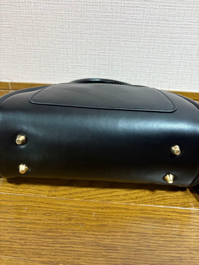 【アキロン×Donobanコラボ】2wayレザーラウンドボストンBAG